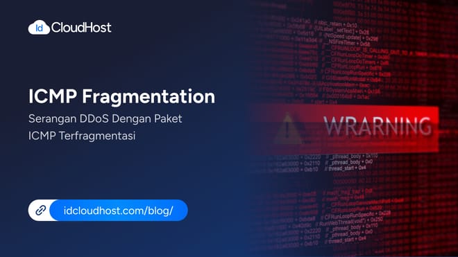 ICMP Fragmentation, Serangan DDoS Paket ICMP Terfragmentasi