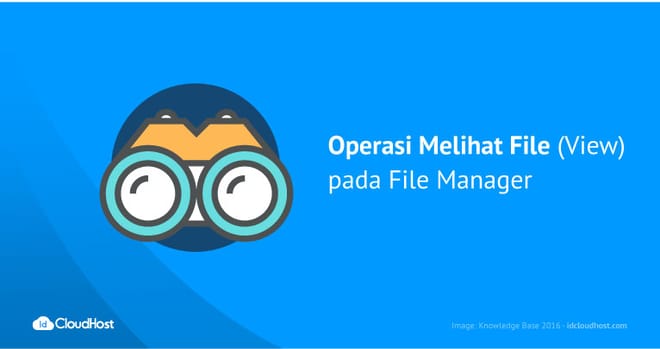 Operasi Melihat File (View) pada File Manager
