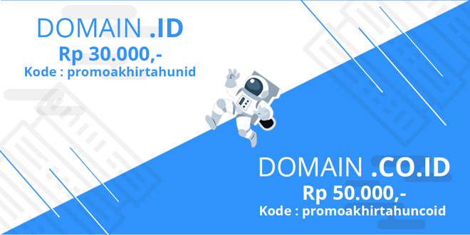 Domain ID dan CO.ID Super Murah – Promo Akhir Tahun