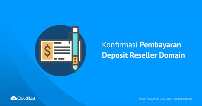 Konfirmasi Pembayaran Deposit Reseller Domain