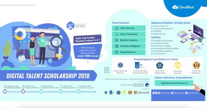 Daftar Digital Talent Scholarship 2018 – Kominfo RI