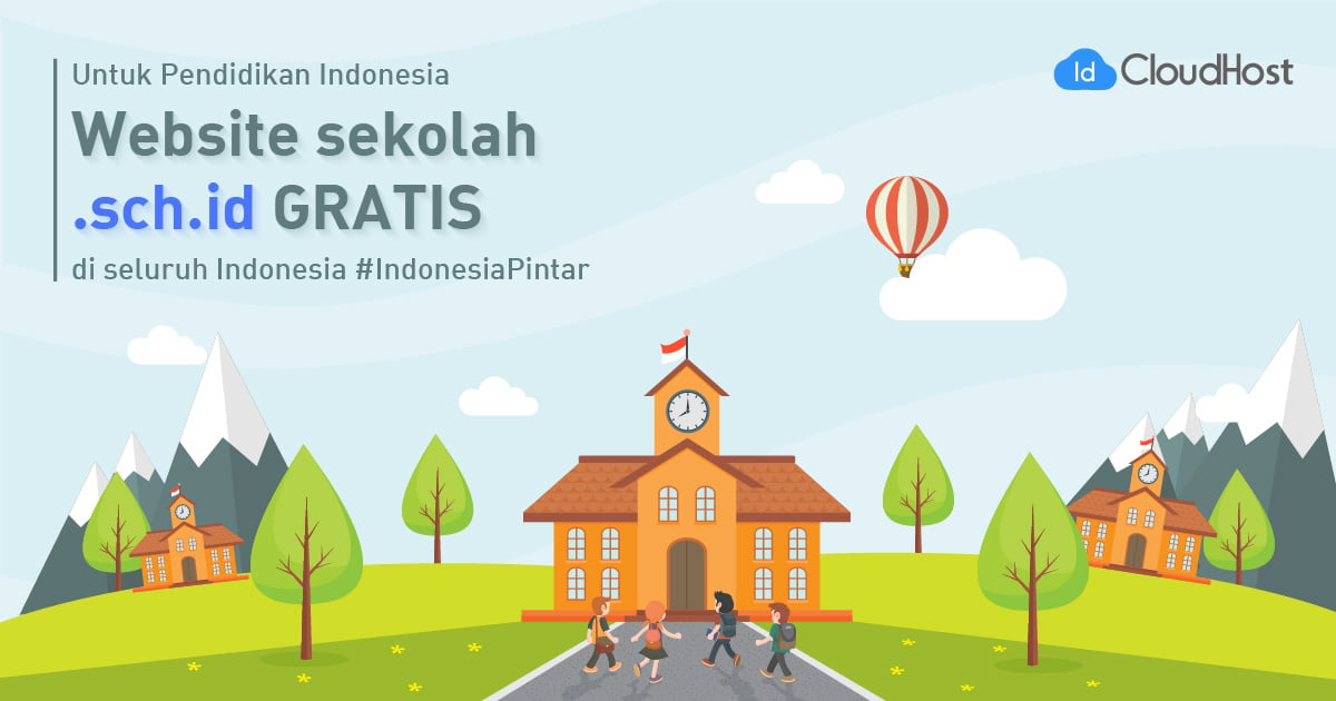 “Domain *.sch.id + Cloud Hosting” untuk Seluruh Sekolah di Indonesia