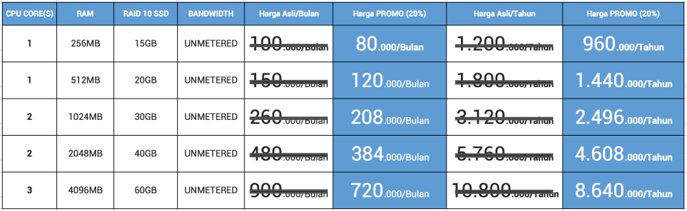 Harga VPS SSD Murah Indonesia PROMO copy