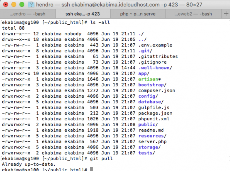 Deployment Project Menggunakan SSH Dan GIT Di Hosting