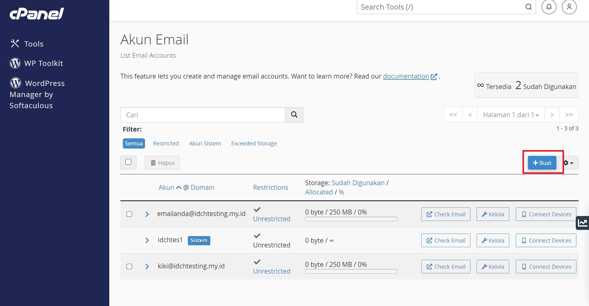 Cara Membuat Email dengan Domain Sendiri di Cpanel