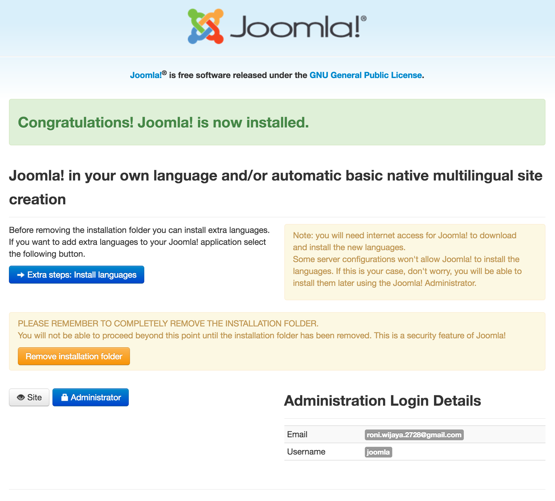 Cara Menginstall CMS Joomla di Ubuntu