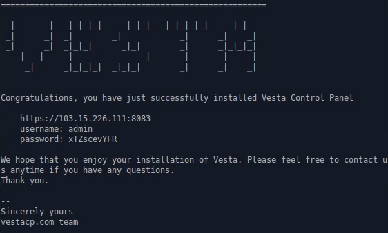 Tutorial Cara Install Panel Vesta pada VPS (Ubuntu)