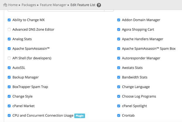 Mengenal Feature Manager di WHM