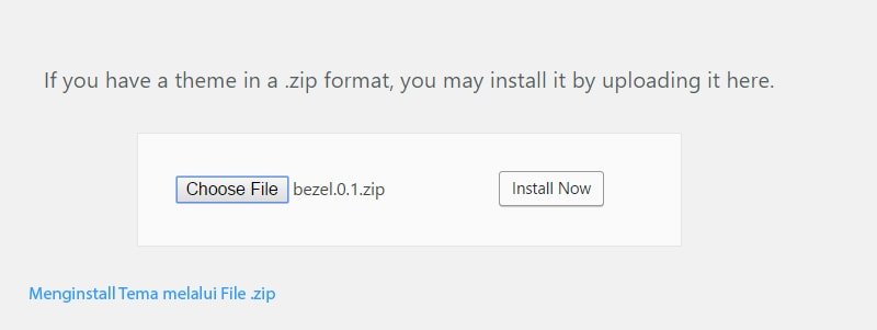 menginstall tema pada wordpress