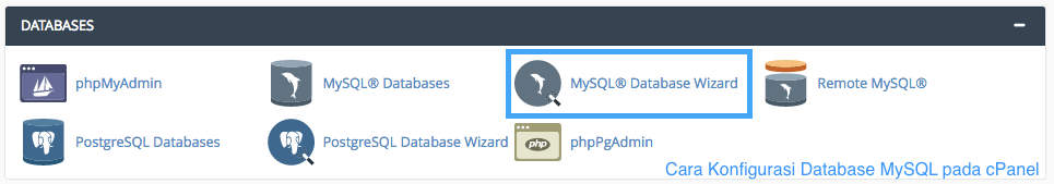  Cara Konfigurasi Database MySQL pada cPanel