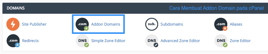 Cara Membuat Addon Domain pada cPanel