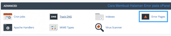 Cara Membuat Halaman Error pada cPanel - IDCloudHost