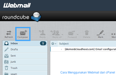 Cara Membuat Email Roundcube | cara menggunakan webmail dari cpanel idcloudhost Cara Membuat Email Roundcube | cara menggunakan webmail dari cpanel idcloudhost
