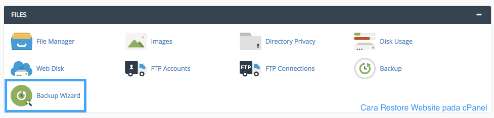 Cara Restore Website Melalui cPanel