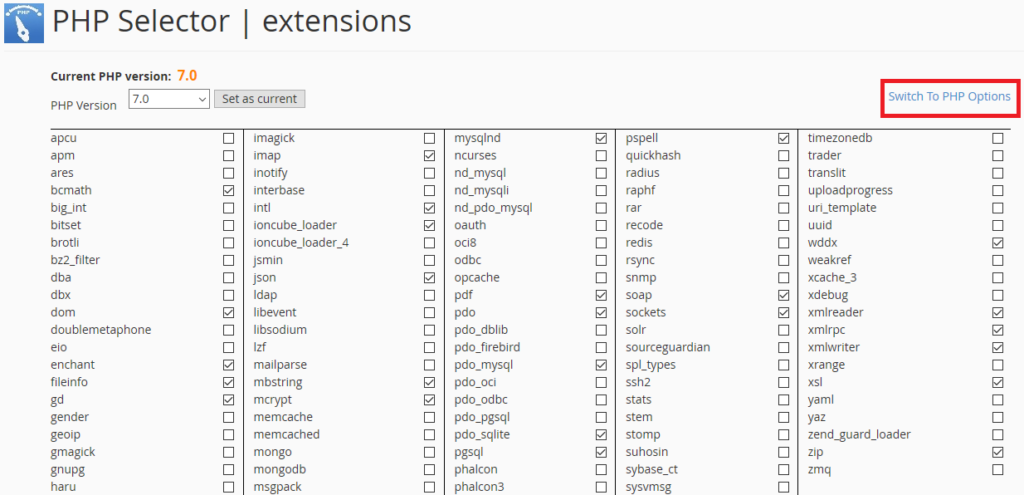 Php ini Memory limit. Matching php.
