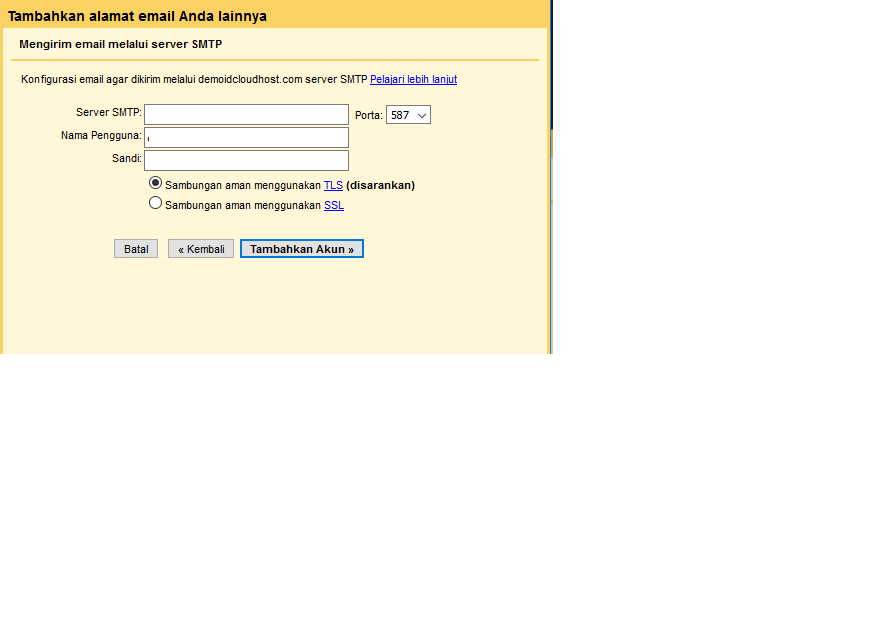 Tutorial Cara Konfigurasi Email Hosting pada Gmail