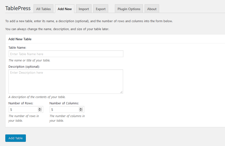 Appending table