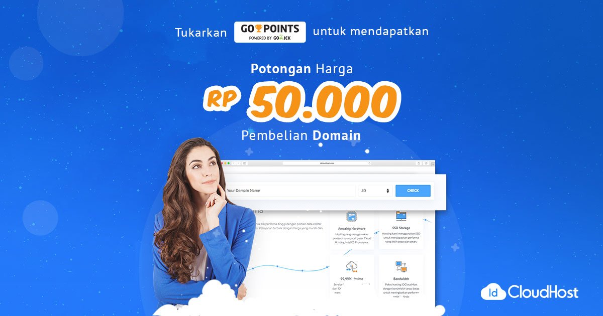 [Go-Points - 1700 pts] Voucher GRATIS Hosting