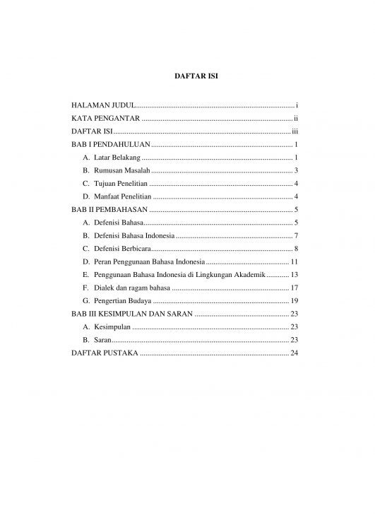Contoh daftar isi sebuah laporan Contoh Penulisan Daftar Gambar Pada Laporan - Nusagates