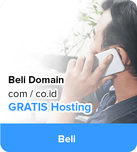 Promo Beli Domain COM dan CO.ID Dapat Hosting GRATIS