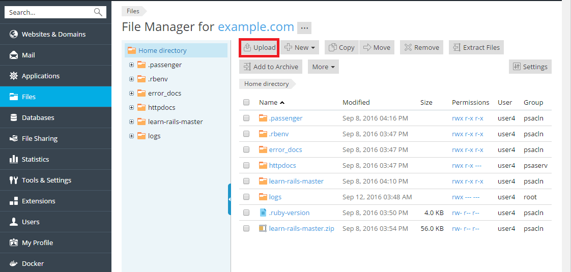 Cara Mengupload File ke Plesk Hosting melalui File Manager