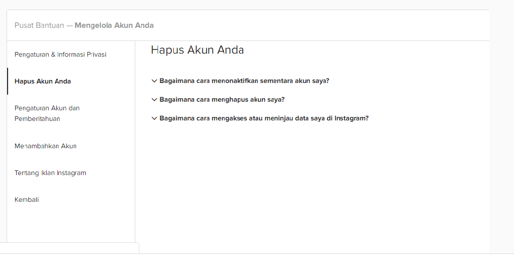 Cara Menghapus Akun Instagram Secara Permanen Dan Sementara Idcloudhost