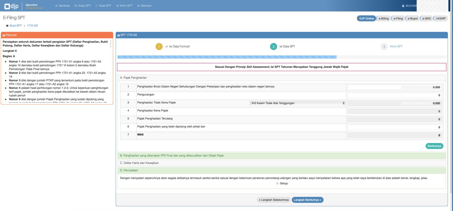 Tutorial Cara Lapor Pajak Online Atau SPT Tahunan Pribadi [Lengkap ...