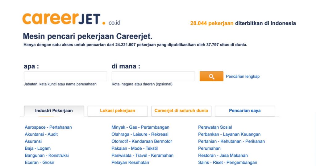 Kumpulan Website Lowongan Kerja Terpercaya Idcloudhost