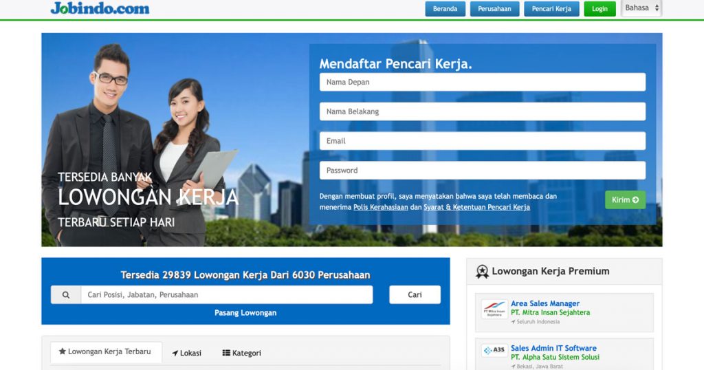 Kumpulan Website Lowongan Kerja Terpercaya - IDCloudHost