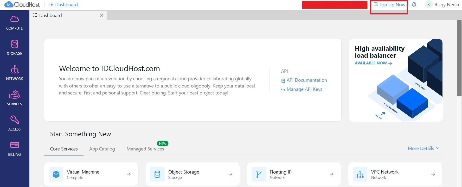 Top Up Saldo Cloud VPS IDCloudHost Top Up Saldo Cloud VPS IDCloudHost