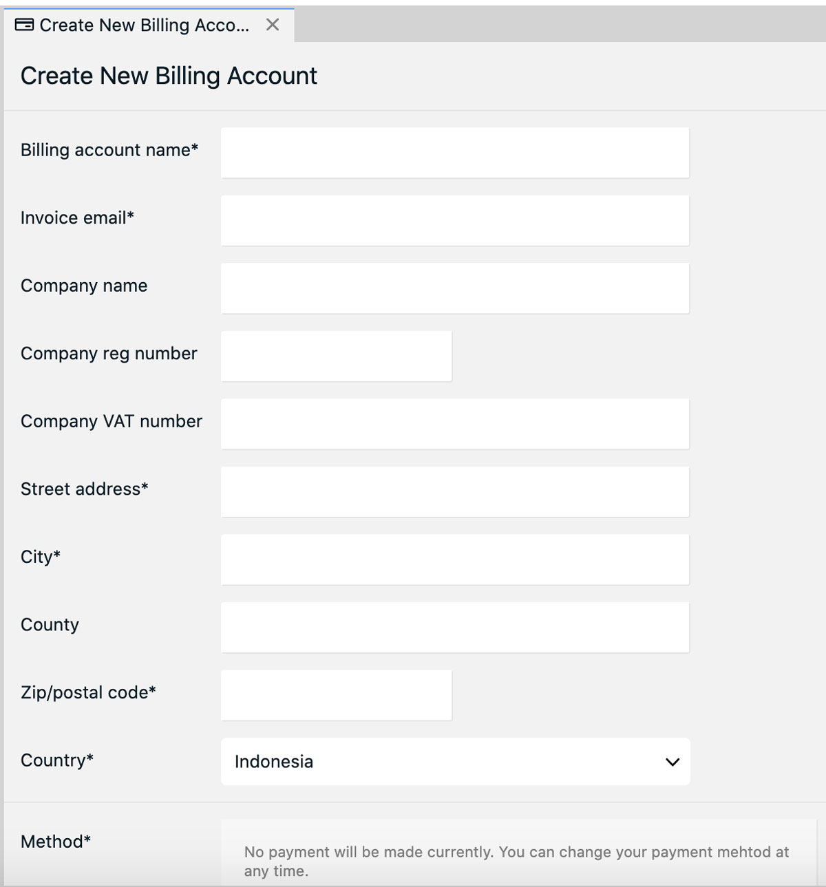 Cara Menambahkan dan Menghapus Billing Account di akun Private Cloud