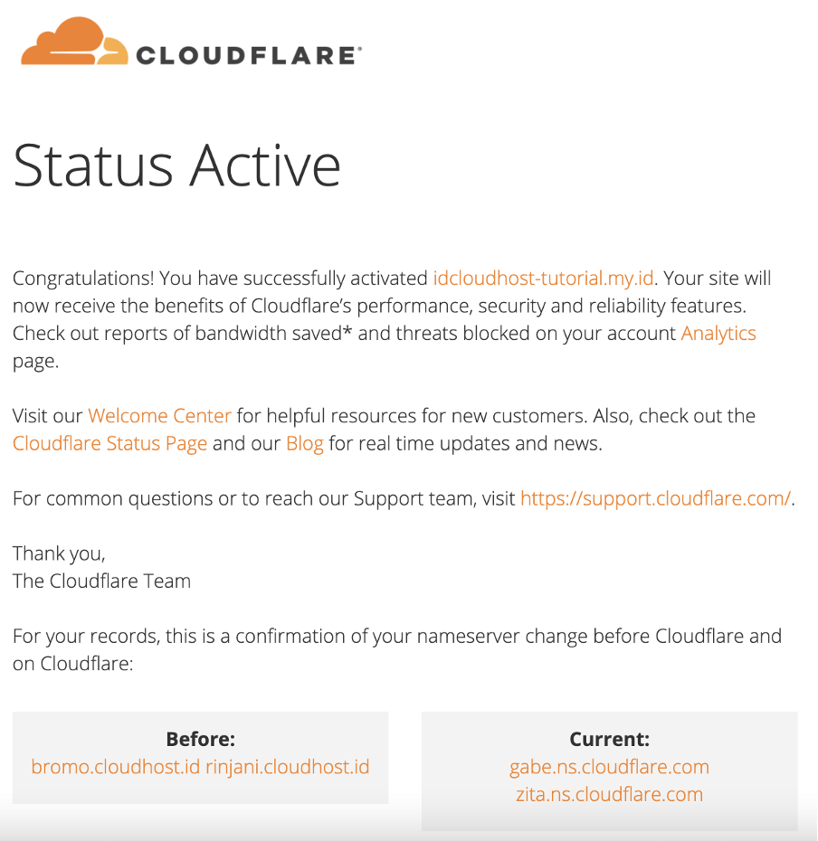 Cara Mengarahkan Domain ke Server (VPS/Dedicated Server) Menggunakan Cloudflare | IDCloudHost