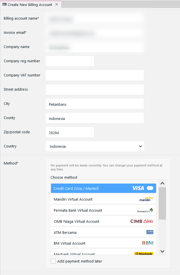 credit card
