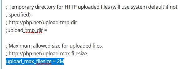 upload max file size cyberpanel