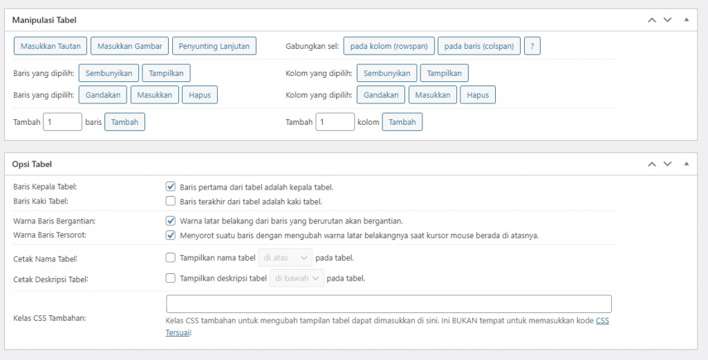 Cara Membuat Tabel Di WordPress - IDCloudHost