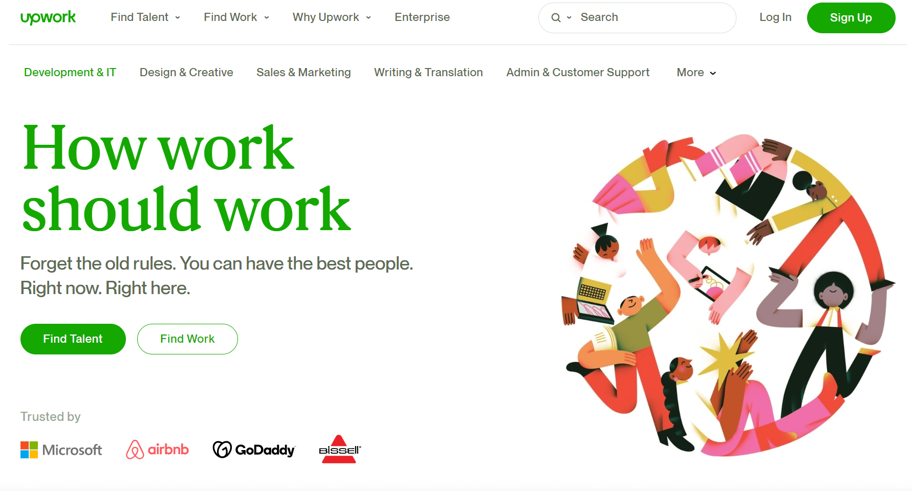 upwork website freelance