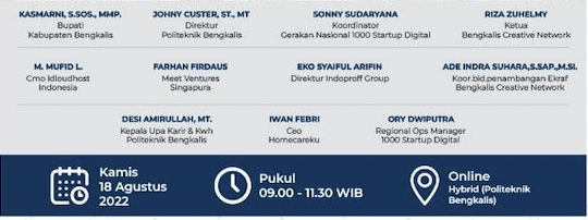 Roadshow Program 1000 Startup Digital - Bengkalis
