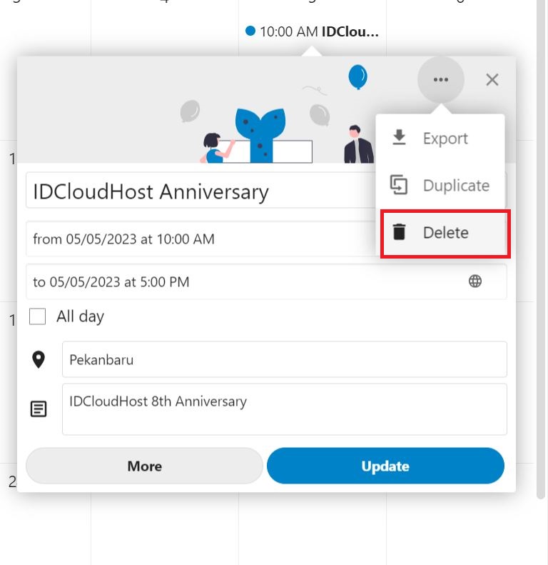 Menggunakan Aplikasi Calendar Nextcloud Premium IDCloudHost
